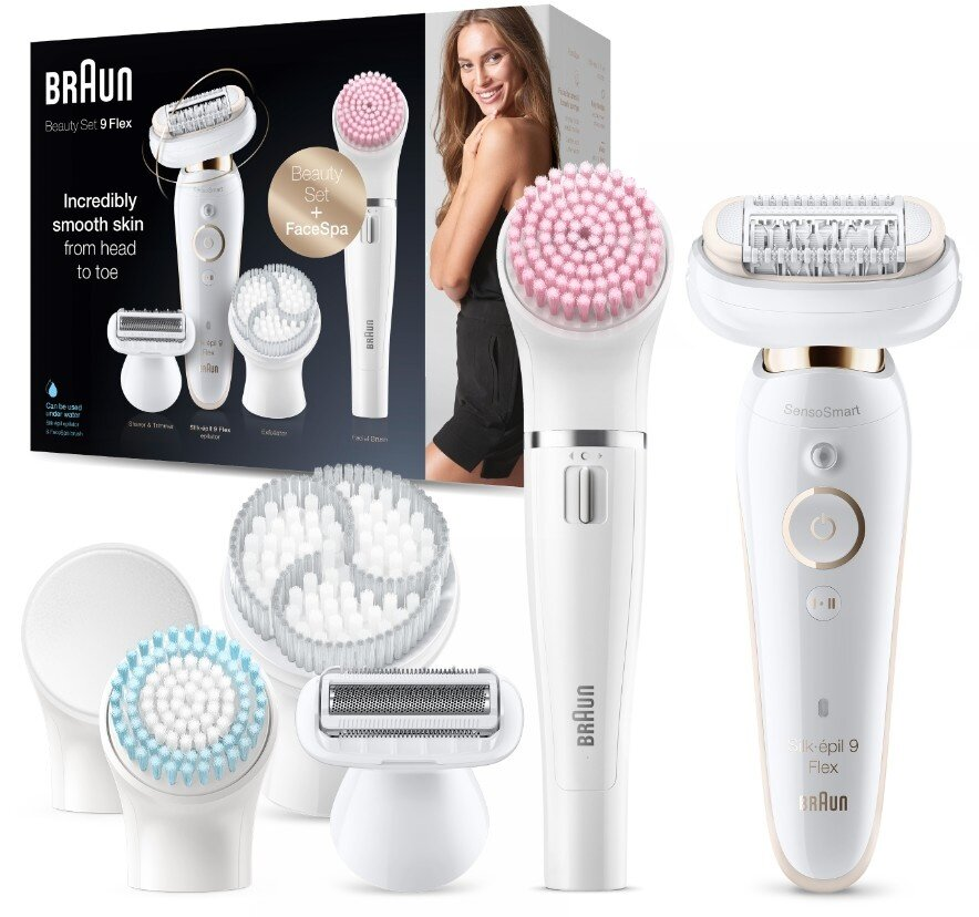 Depilator BRAUN SES9100 3D Silk Epil 9 Flex Złoty