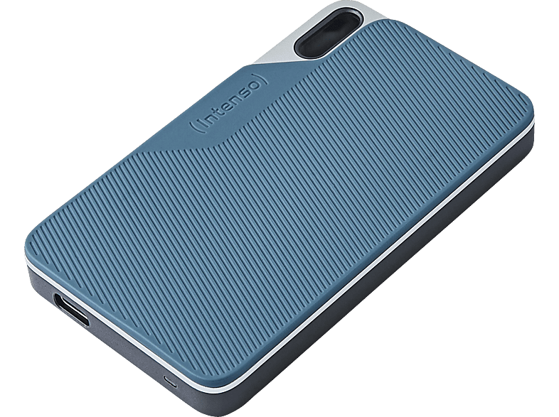INTENSO TX100 Portable SSD, 1 TB SSD, extern, Grau-Blau