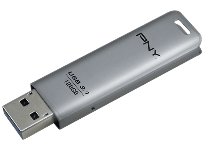 PNY Elite Steel USB Flash Drive 128 GB