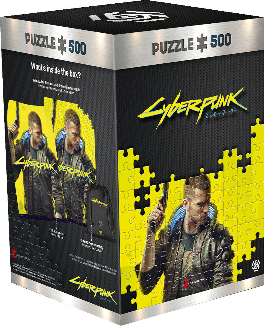 Puzzle GOOD LOOT Cyberpunk 2077: Keyart male V puzzles 500