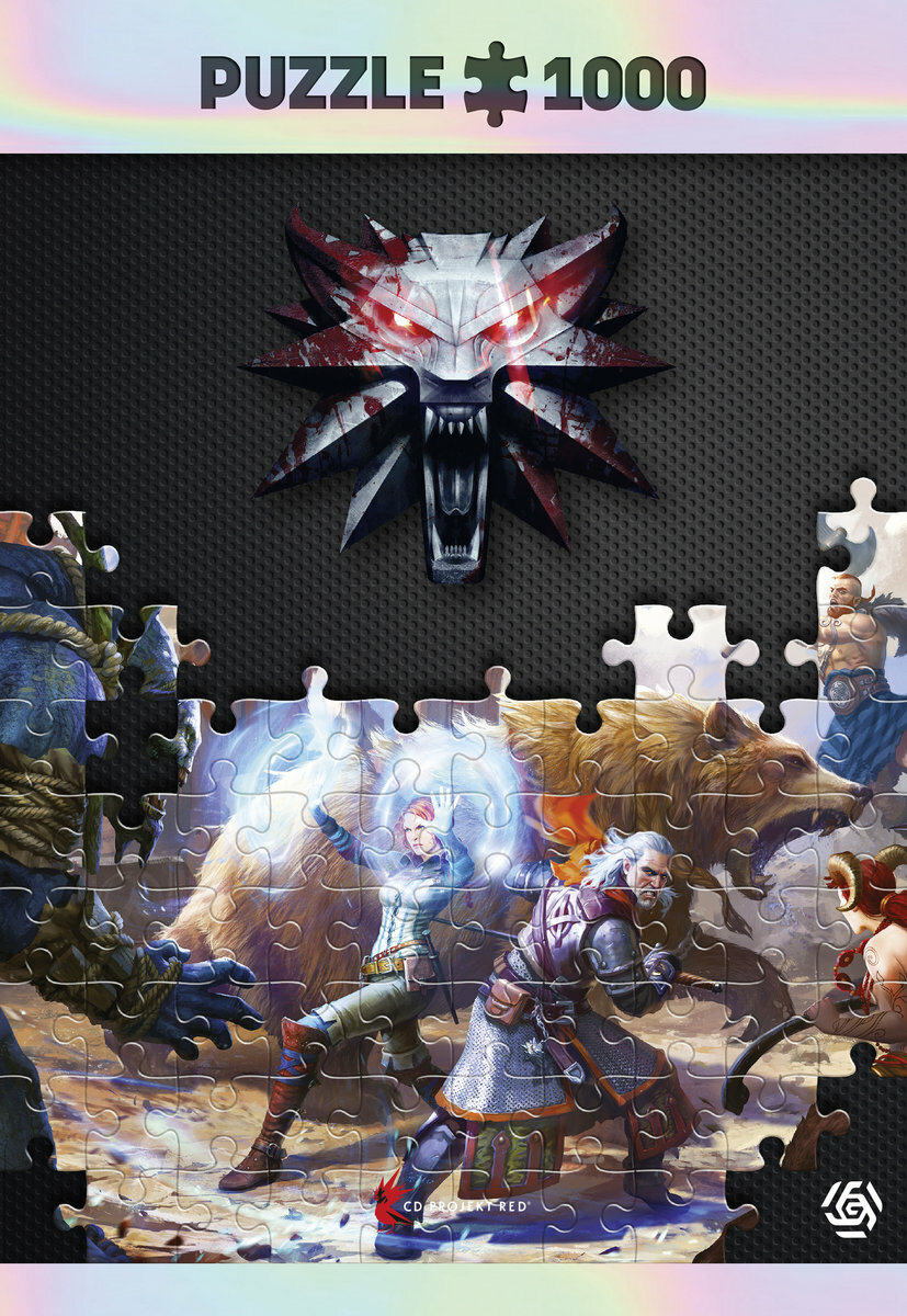 Puzzle GOOD LOOT The Witcher: Geralt & Triss in Battle 1000 elementów