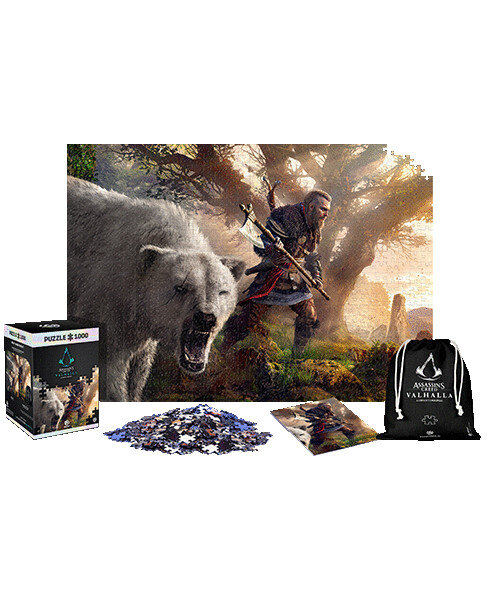 Puzzle GOOD LOOT Premium Puzzle Assassin's Creed Valhalla: Eivor & Polar Bear (1000 elementów)