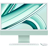 MediaMarkt APPLE iMac 24-inch Groen (M3) - 8-core CPU - 8-core GPU - 8GB - 256GB aanbieding