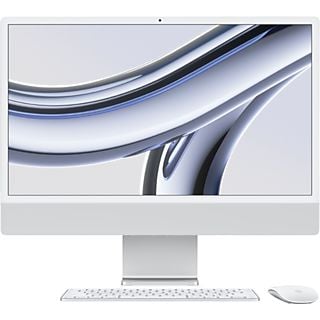 APPLE iMac 24-inch Zilver (M3) - 8-core CPU - 10-core GPU - 8GB - 256GB