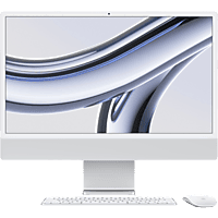 MediaMarkt APPLE iMac 24-inch Zilver (M3) - 8-core CPU - 10-core GPU - 8GB - 512GB aanbieding