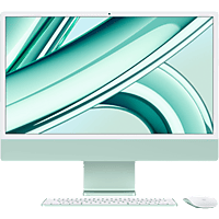 MediaMarkt APPLE iMac 24-inch Groen (M3) - 8-core CPU - 10-core GPU - 8GB - 512GB aanbieding