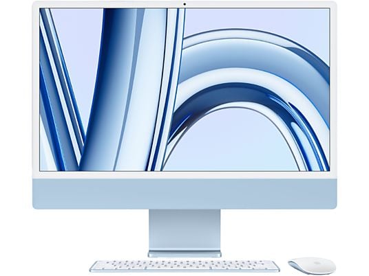 APPLE iMac 24-inch Blauw (M3) - 8-core CPU - 10-core GPU - 8GB - 512GB