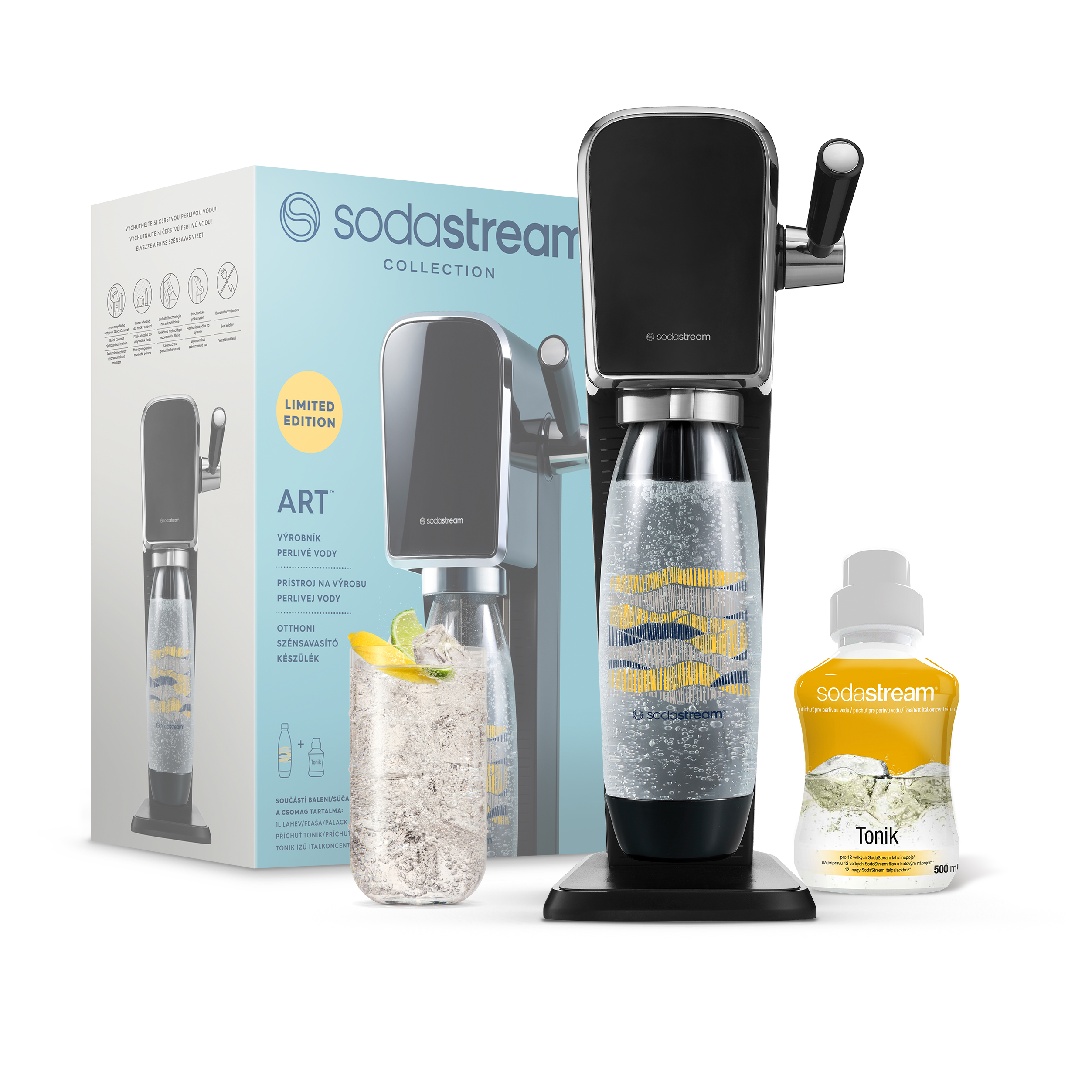 SodaStream ART Limited Edition készlet tartozékokkal.
