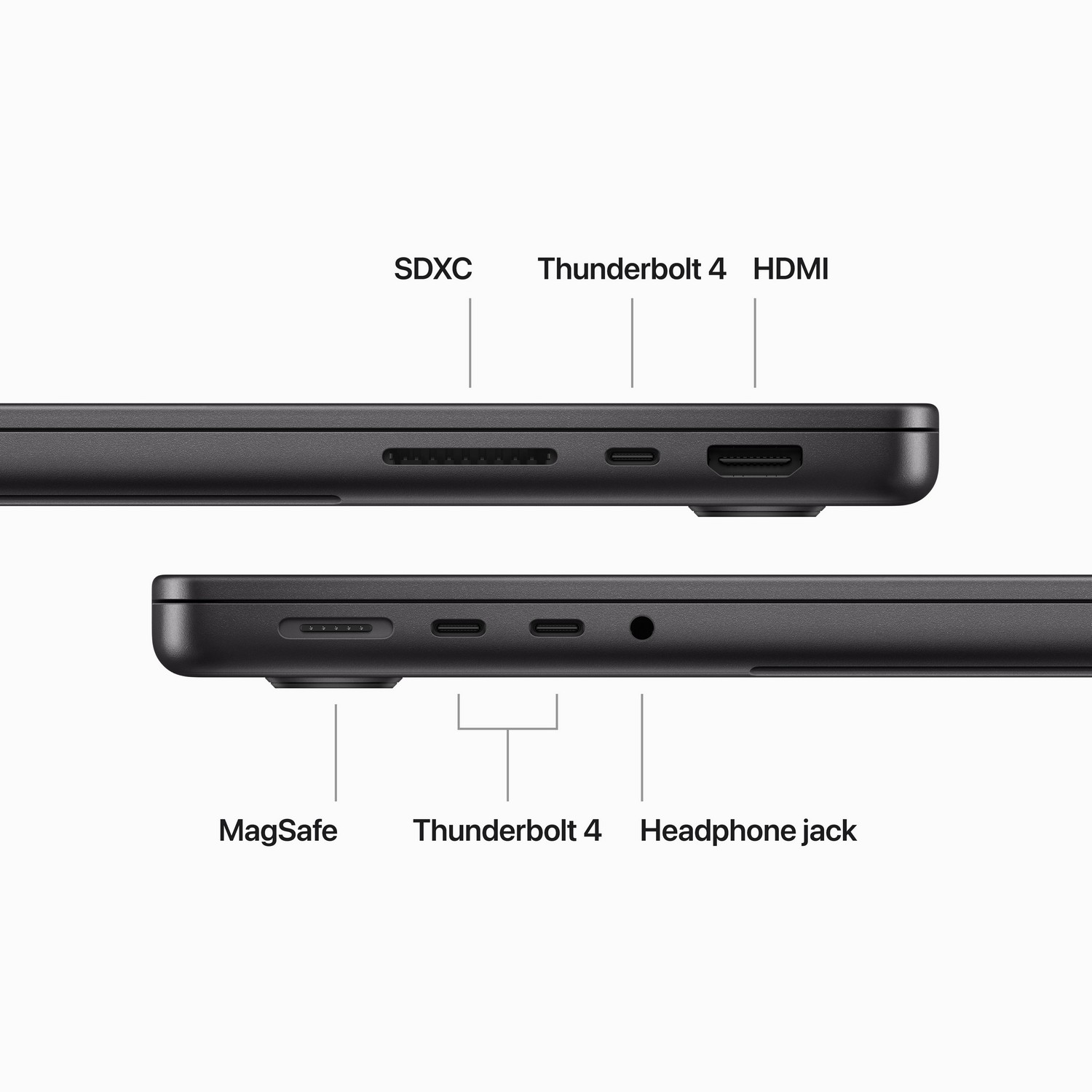 APPLE MacBook Pro 14" M3 Pro 1 TB Space Black 2023 QWERTZU (MRX43SM/A)
