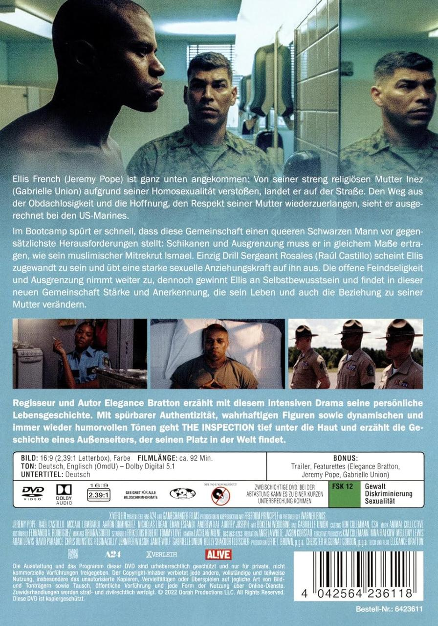 Ein DVD-Cover mit Bildern von Männern in Militäruniformen. Text in Deutsch und Englisch.