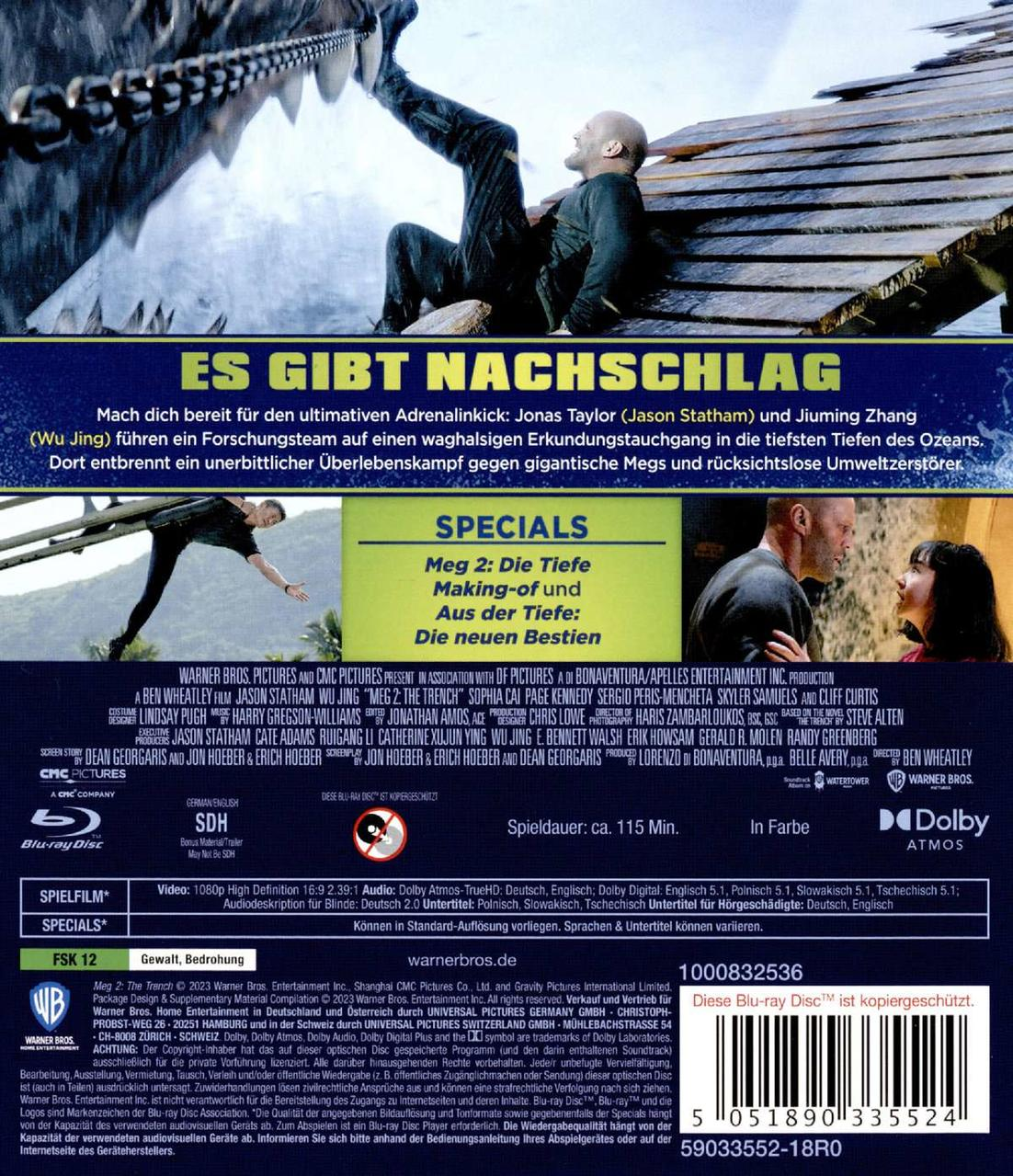 Blu-ray-Hülle mit Filmtitel, Bildern und Details.