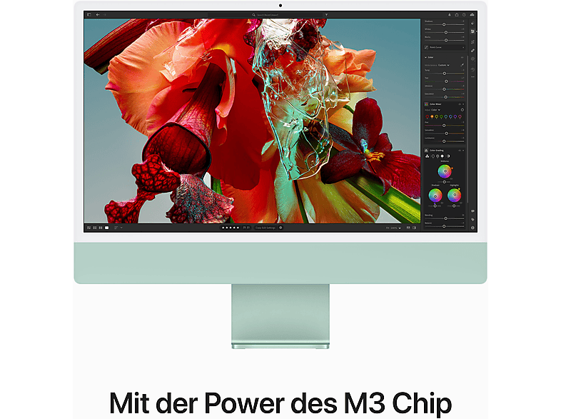 Thumbnail - APPLE iMac (2023), All-in-One PC mit 23.5 Zoll Display, Apple M3 Chip, 8 GB RAM, 10-Core GPU, 256 SSD, Grün