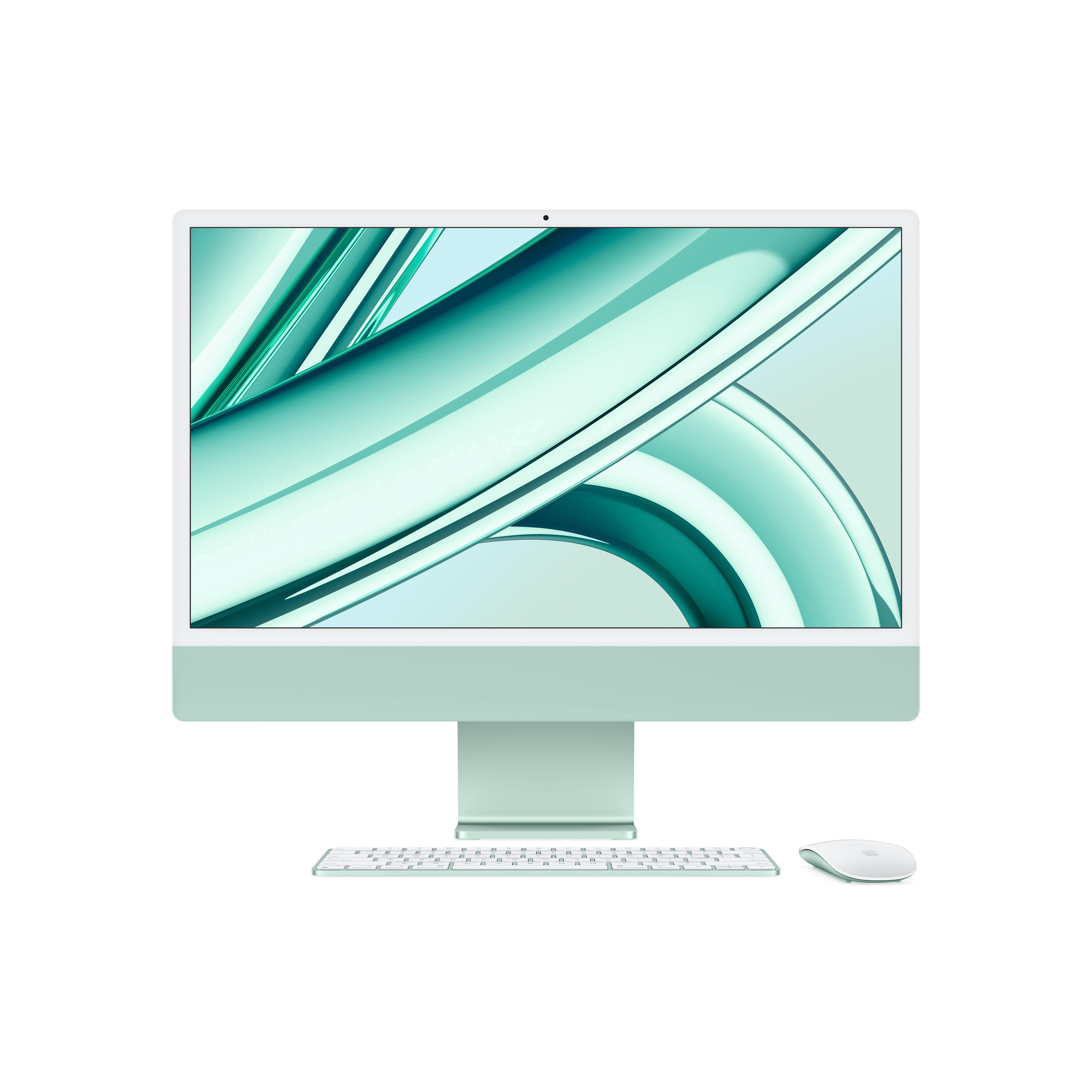iMac 8 GB 10-Core RAM, (2023), 23.5 Grün 256 PC Zoll M3 All-in-One GB Chip, SSD, APPLE Apple mit Display, GPU,