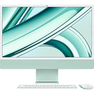 APPLE iMac 24 Zoll (2023), M3 Chip 8-Core und 10-Core GPU, 8 GB RAM, 256 GB SSD, Retina 4.5K, Grün