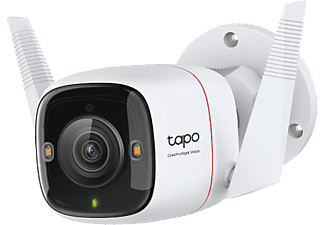 TP LINK Tapo C325WB kültéri biztonsági Wi-Fi kamera 2K QHD, 4MP, IP66, ColorPro, Night Vision, fehér