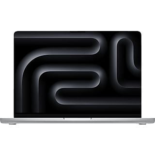 APPLE MacBook Pro 14 Zoll (2023), M3 Chip 8-Core und 10-Core GPU, 8 GB RAM, 1 TB SSD, 70W Power Adapter, Silber