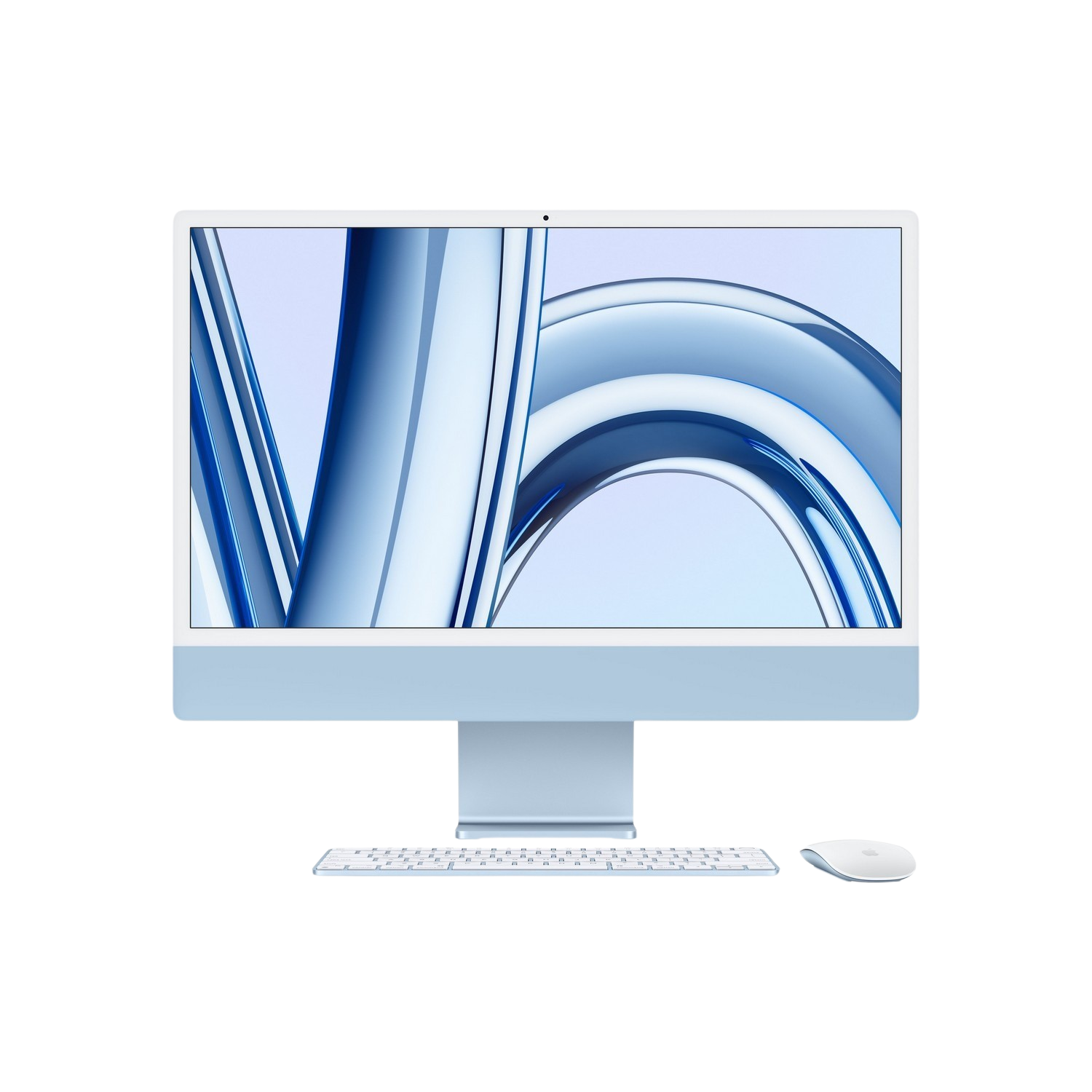 APPLE iMac 24" M3 256 GB Blue 2023 QWERTY (MQRC3)
