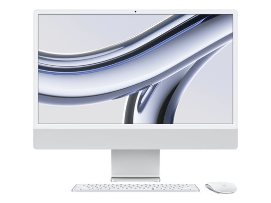 APPLE iMac (2023) M3 - All-in-One PC (24 ", 256 GB SSD, Silver)