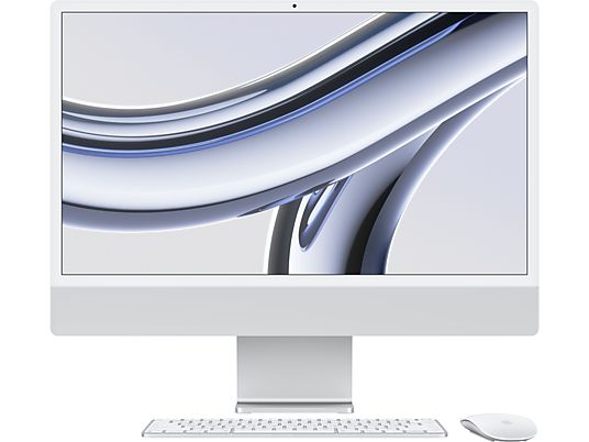APPLE iMac (2023) M3 - Ordinateur tout-en-un (24 ", 256 GB SSD, Silver)