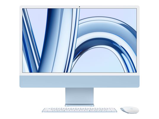 APPLE iMac (2023) M3 - All-in-One PC (24 ", 256 GB SSD, Blue)