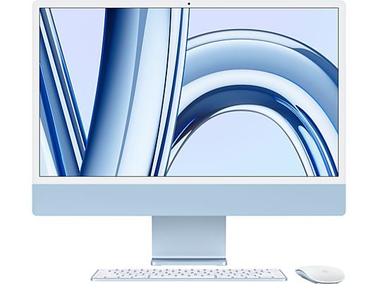 APPLE iMac (2023) M3 - Ordinateur tout-en-un (24 ", 256 GB SSD, Blue)