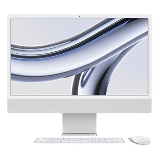 APPLE iMac (2023) M3 - All-in-One PC (24 ", 256 GB SSD, Silver)