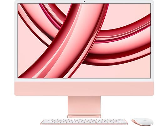 APPLE iMac (2023) M3 - Ordinateur tout-en-un (24 ", 512 GB SSD, Pink)