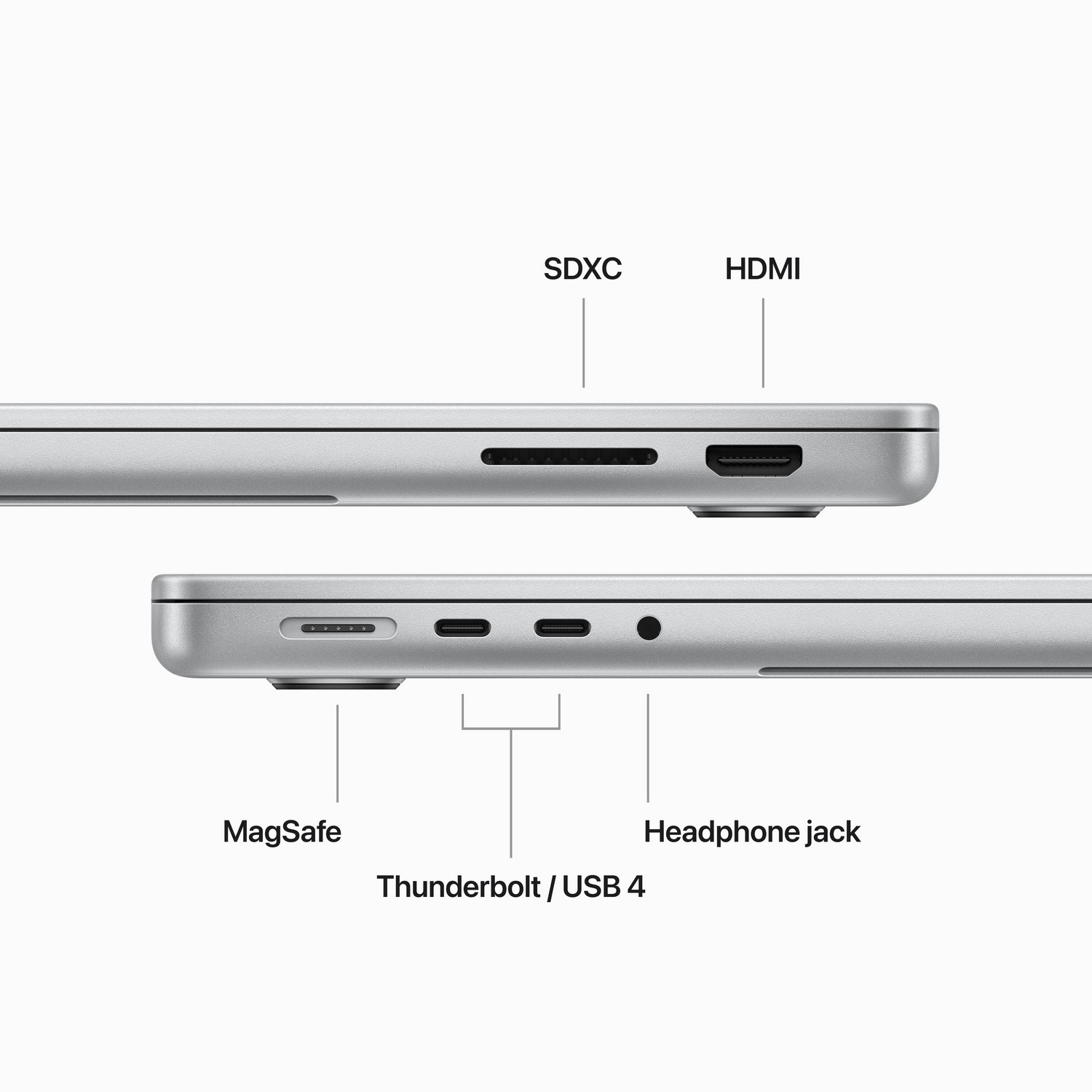 APPLE MacBook Pro 14" M3 1 TB Silver 2023 QWERTY (MR7K3)
