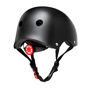 Casco - Beetle Helm Ciclope, Con luz trasera, Con batería, Regulable, Talla M, Negro