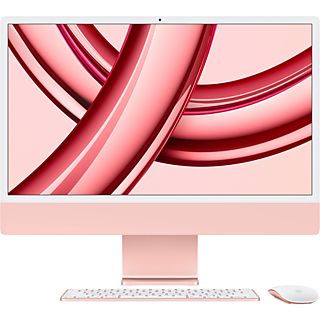 Apple iMac (2023), 24" Retina 4.5K, Chip M3, CPU de 8 núcleos, GPU de 10 núcleos, 8 GB RAM, 256GB SSD, macOS Sonoma, Rosa