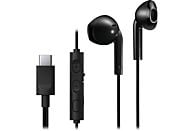 Auriculares de botón - JVC HA-FR17UC, USB-C, Cable 1.2 m, Micrófono integrado, Negro