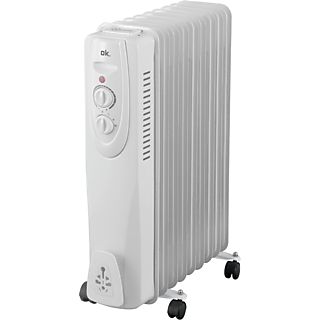 Radiador - OK ORO 912024 ES, 2000W, 3 niveles calor, 9 elementos, Protección sobrecalentamiento, Blanco