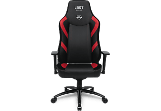 L33T E-Sport Pro Excellence, L - Sedia da gioco (Nero/Rosso)