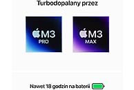 Laptop APPLE MacBook Pro 14 M3 Pro/18GB/1TB SSD/18C GPU/macOS Gwiezdna Czerń MRX43ZE/A