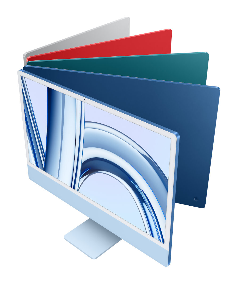 Komputer All-in-One APPLE iMac 24 Retina 4.5K M3/8GB/256GB SSD/8C GPU/macOS Srebrny MQR93ZE/A