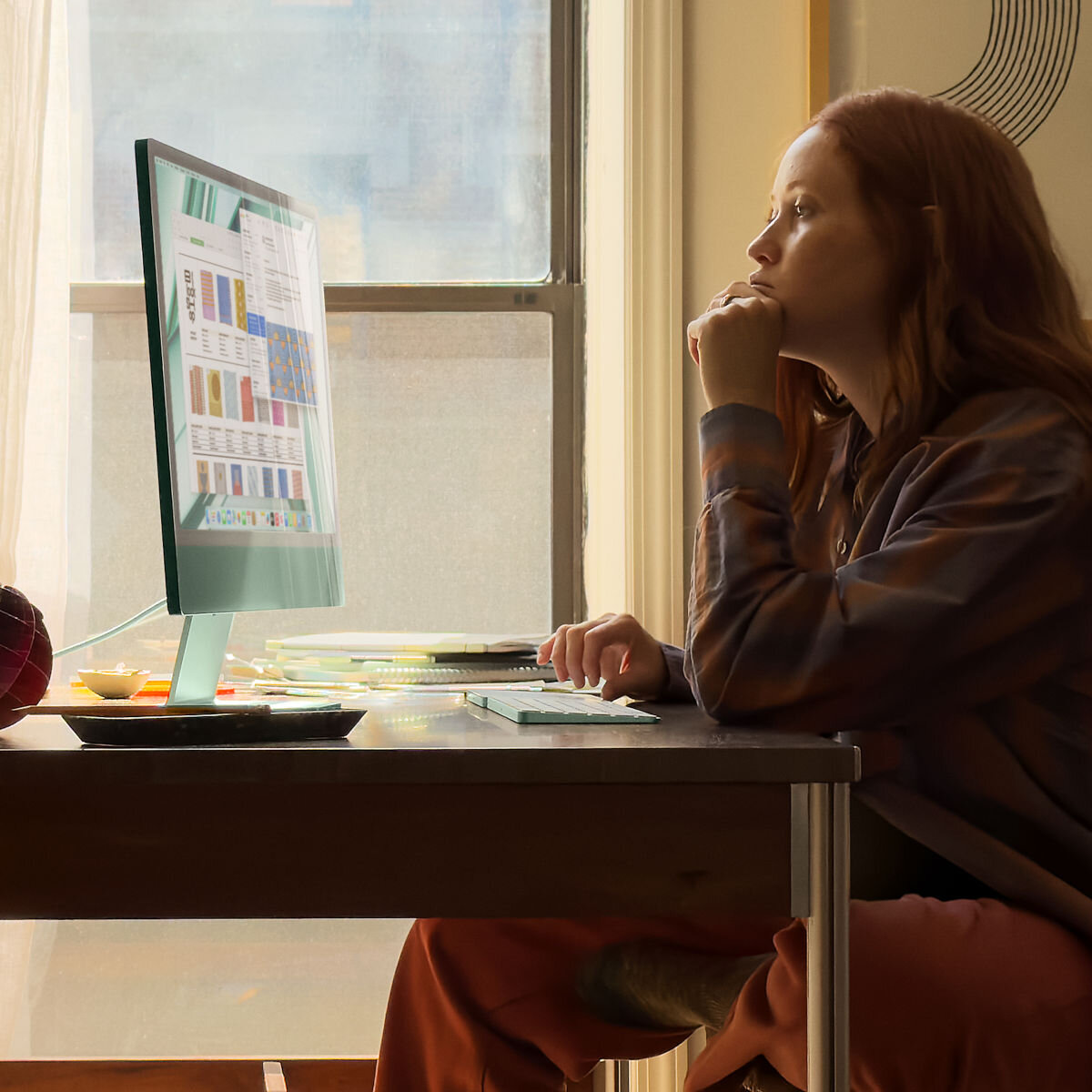 Komputer All-in-One APPLE iMac 24 Retina 4.5K M3/8GB/256GB SSD/8C GPU/macOS Zielony MQRA3ZE/A