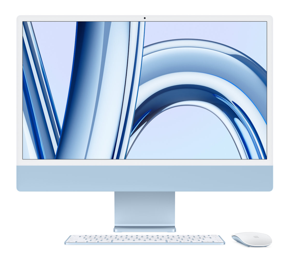 Komputer All-in-One APPLE iMac 24 Retina 4.5K M3/8GB/512GB SSD/10C GPU/macOS Niebieski MQRR3ZE/A