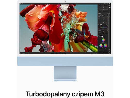 Komputer All-in-One APPLE iMac 24 Retina 4.5K M3/8GB/512GB SSD/10C GPU/macOS Niebieski MQRR3ZE/A