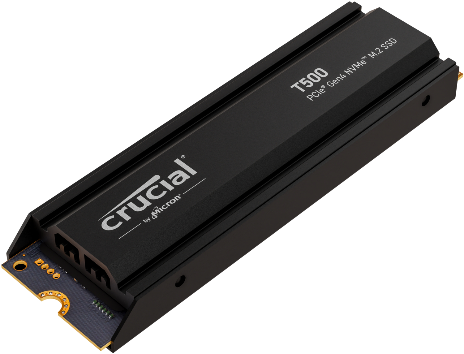 CRUCIAL T500 mit Heatsink, Playstation 5 Kompatibel Festplatte, 2 TB SSD M.2 via PCIe, intern