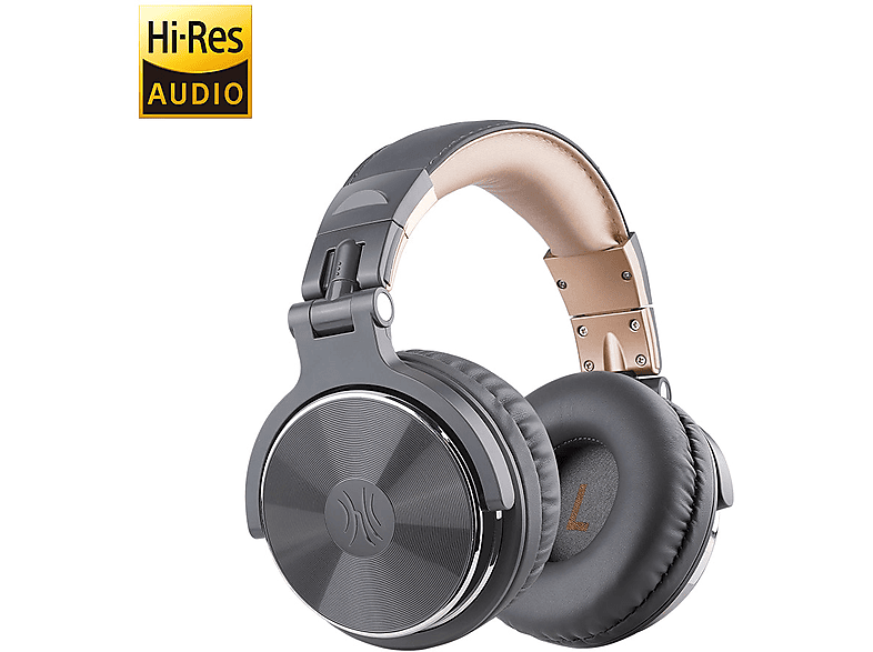 OneOdio Pro-10 Over Ear Wired Headphones, Grau/Gold; Kopfhörer