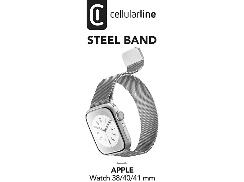 Cellular Line Uhrenarmband Steel Band für Apple Watch 38/40/41mm, Gold — Foto 3 von 3