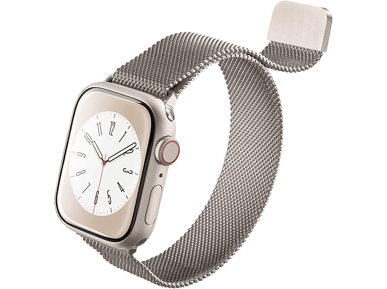 Cellular Line Uhrenarmband Steel Band für Apple Watch 38/40/41mm, Gold