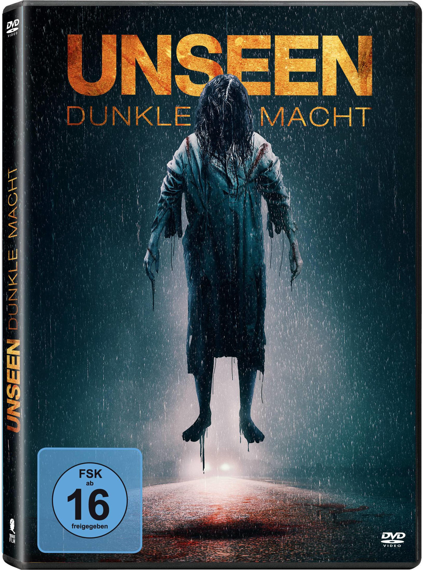 DVD-Hülle mit einem Horrorfilm-Cover mit einer Figur in einer dunklen Szene.