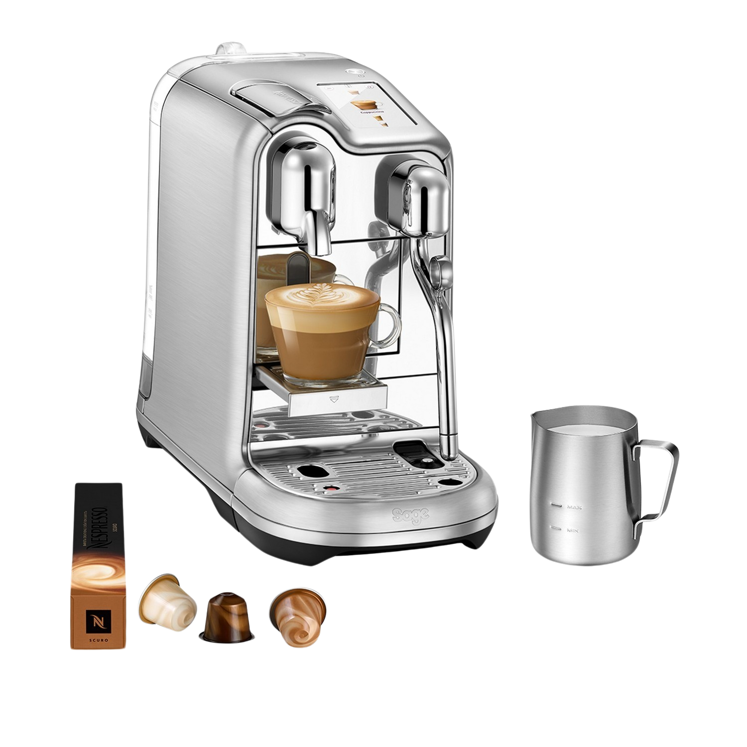 SAGE  Creatista Pro (SNE900BSS4ENL1) - Capsulemachine - Met Melk functie - Zilver
