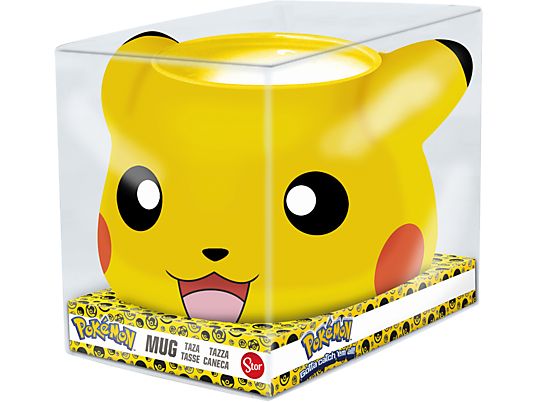 JOOJEE Pokémon: Pikachu 3D - Tasse (Jaune / rouge / noir)