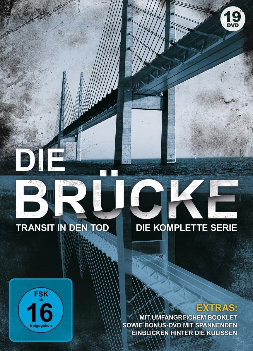 Eine DVD-Hülle mit einem Brückenbild und dem Text 'Die Brücke'.