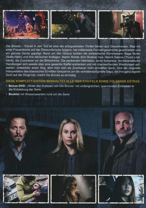 Poster für eine Fernsehserie, mit Fotos von Schauspielern und Szenen, Text in Deutsch.