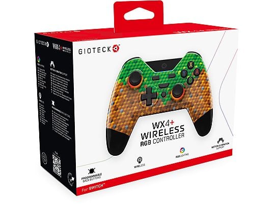 Kontroler bezprzewodowy GIOTECK WX4+ Wireless RGB Controller Cubes do Nintendo Switch