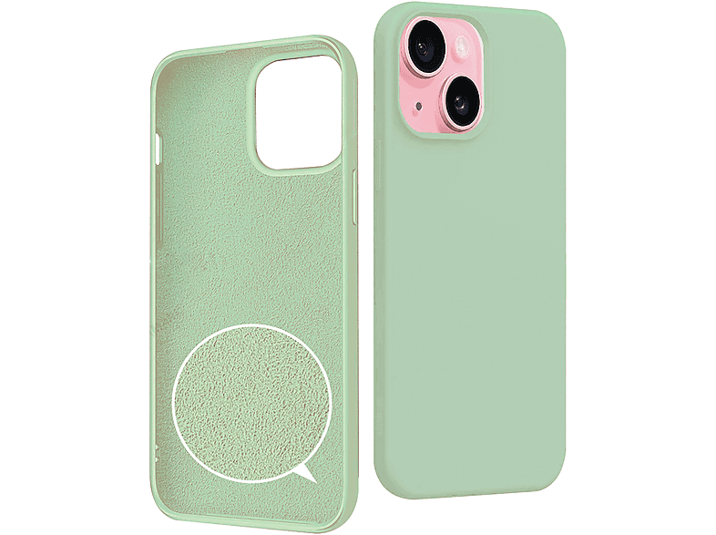 ISY Cover per iPhone 15, COVER,Verde