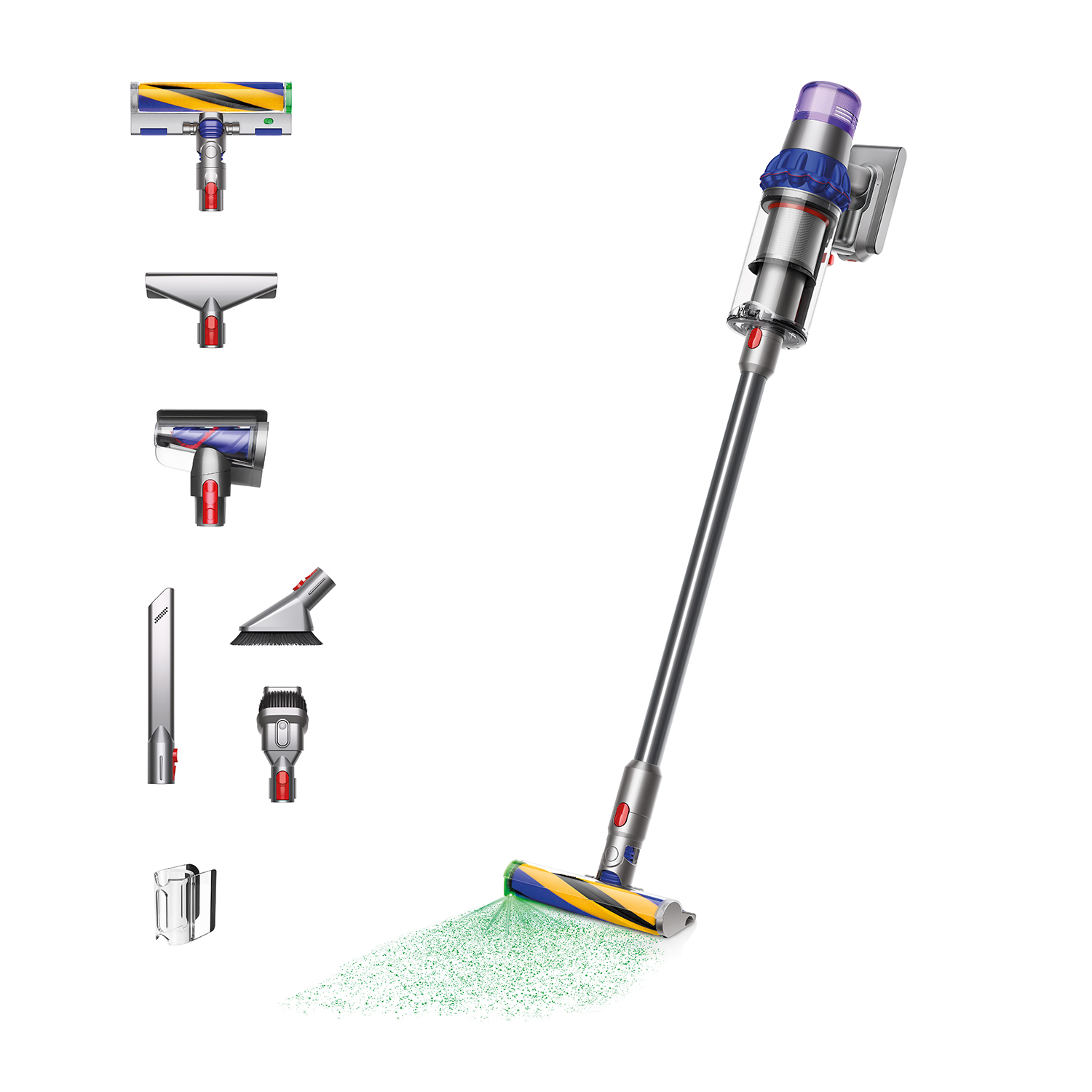 Dyson V15 Detect Fluffy scopa elettrica senza filo, Senza sacco, 375 W